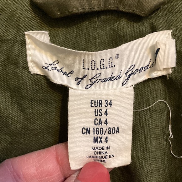 L.O.G.G. Army green utility style jacket size 4 - Picture 6 of 10